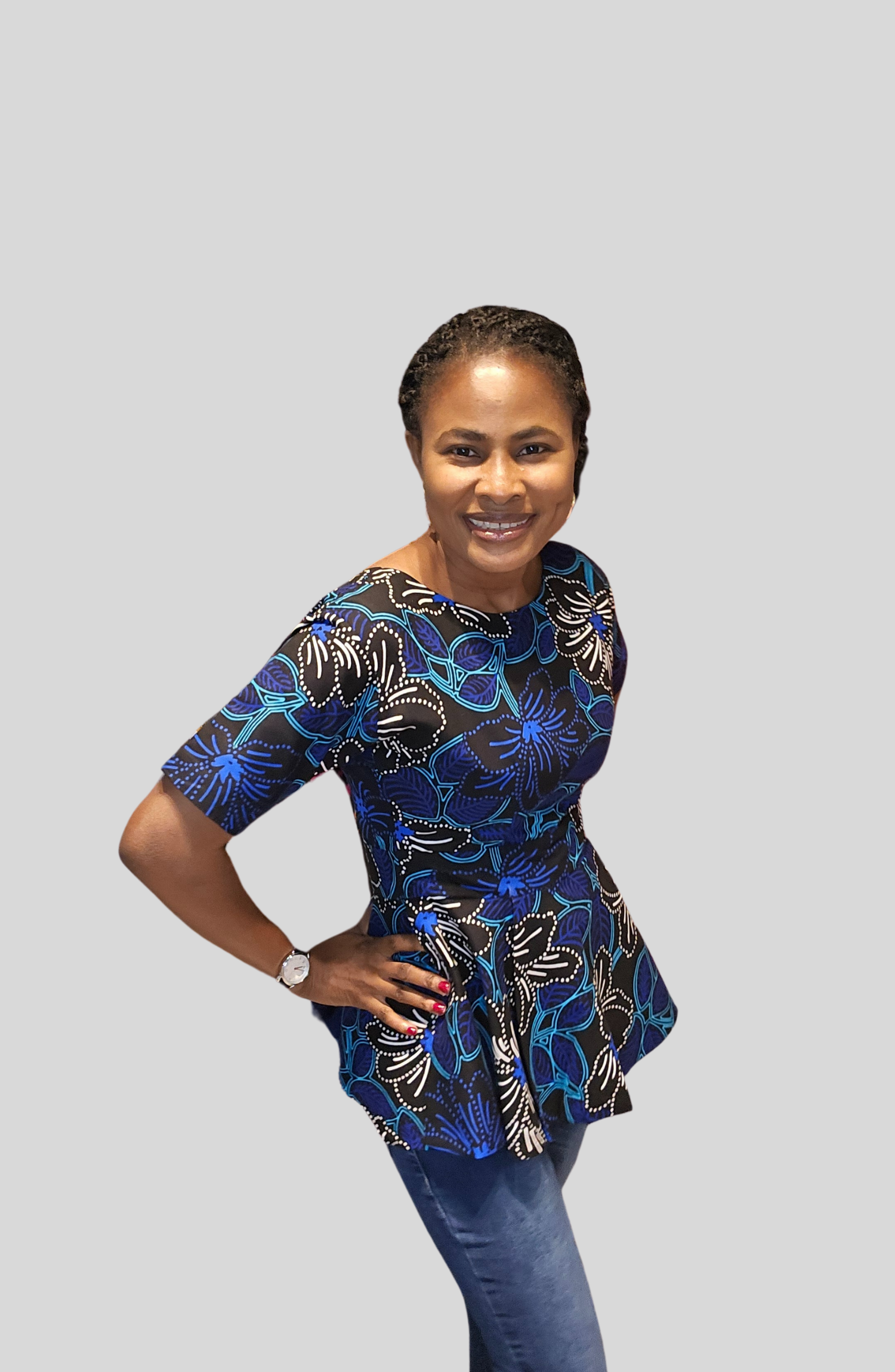 Dada - Ankara African Prints Peplum Top