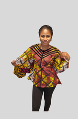 Aanu - Ankara African Prints Peplum Top