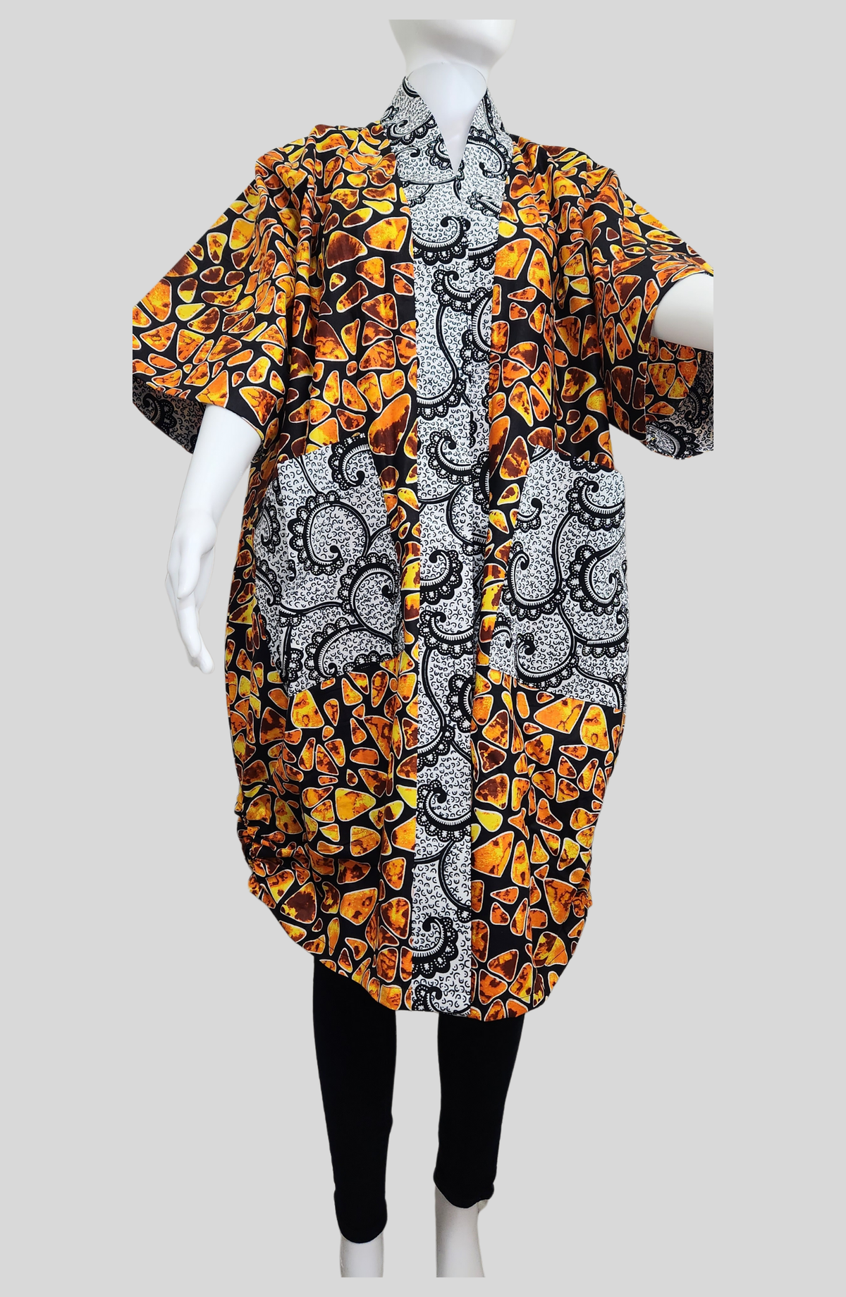 Simi - Kimono Ankara African Print Jacket - 100% Cotton