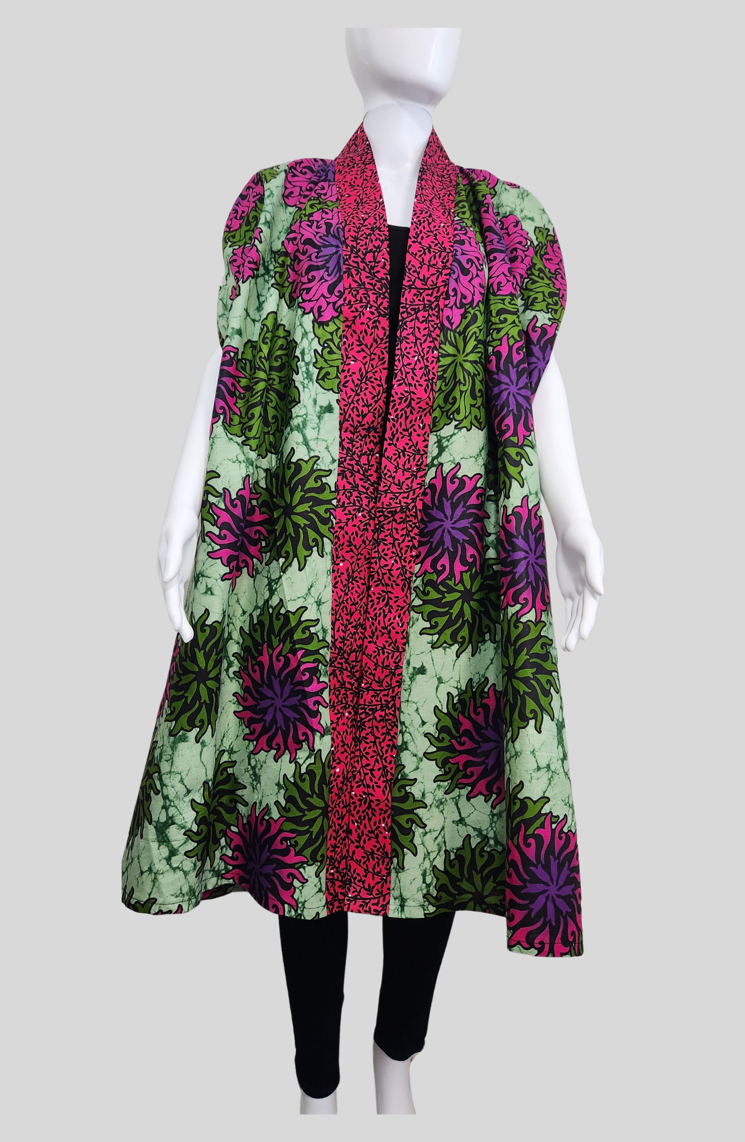 Nike - Kimono Ankara African Print Jacket - 100% Cotton