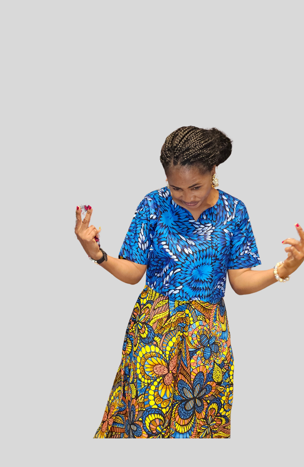 Crop Top with Palazzo Pant Ankara African Print