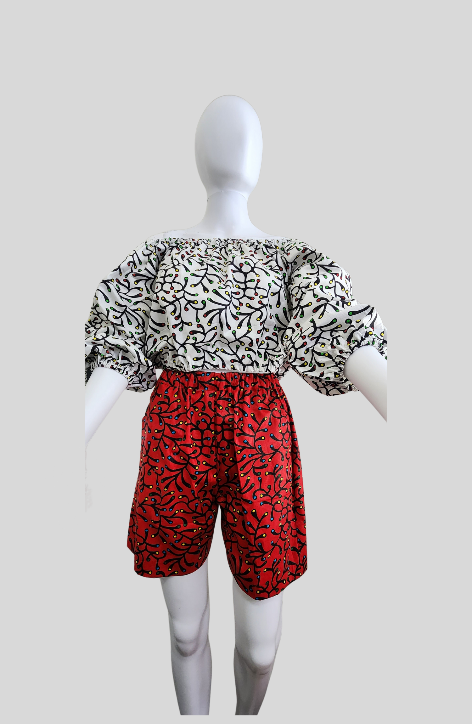 Lola - Ready-to-wear Pant & Top Ankara African Cloth - 100% Cotton