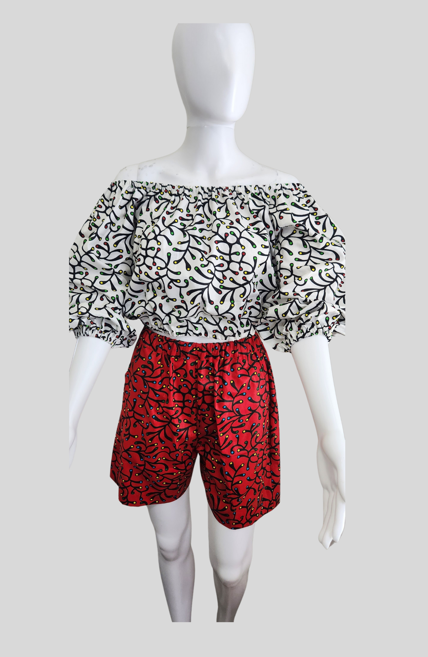 Lola - Ready-to-wear Pant & Top Ankara African Cloth - 100% Cotton