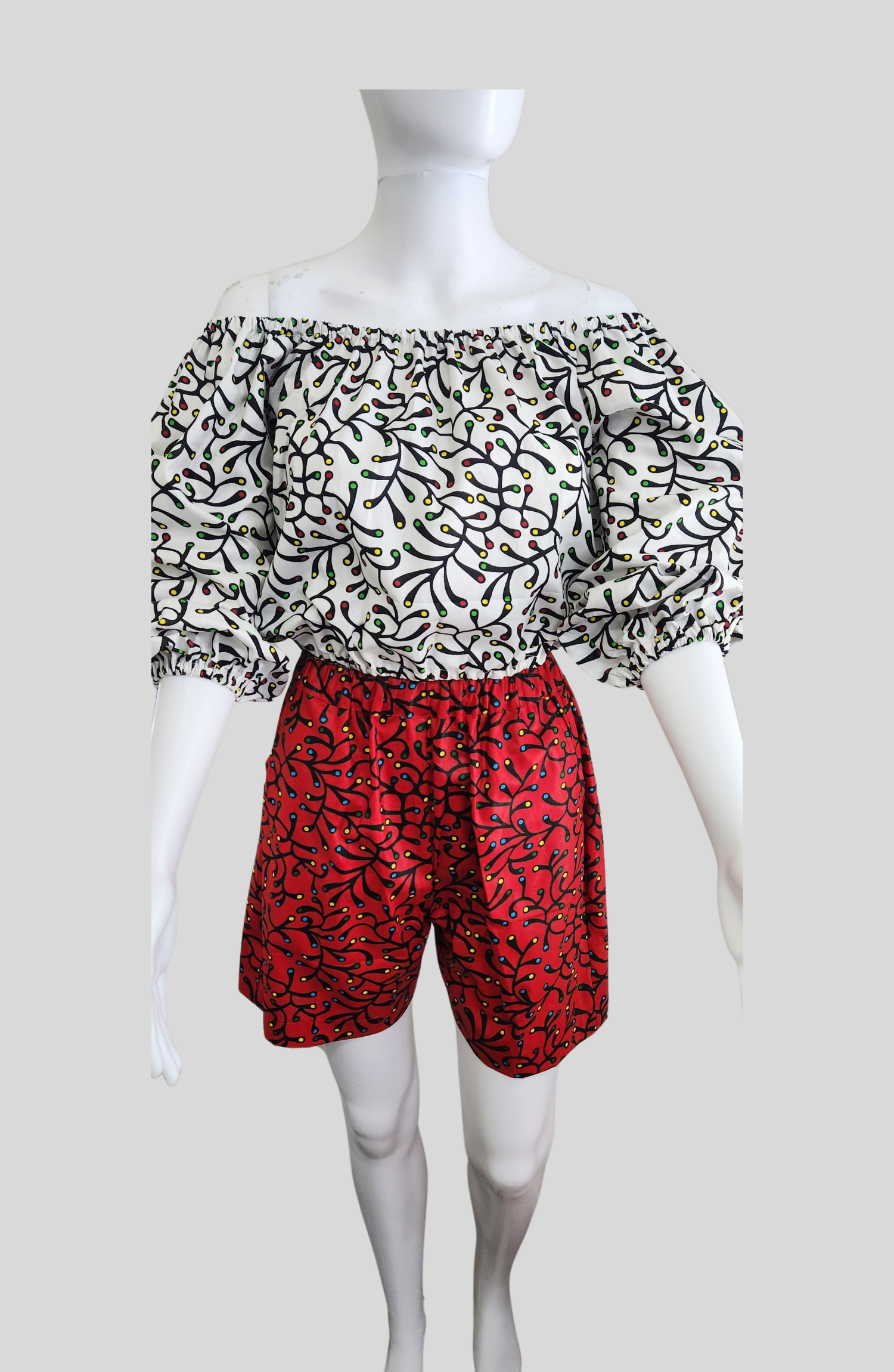 Lola - Ready-to-wear Pant & Top Ankara African Cloth - 100% Cotton