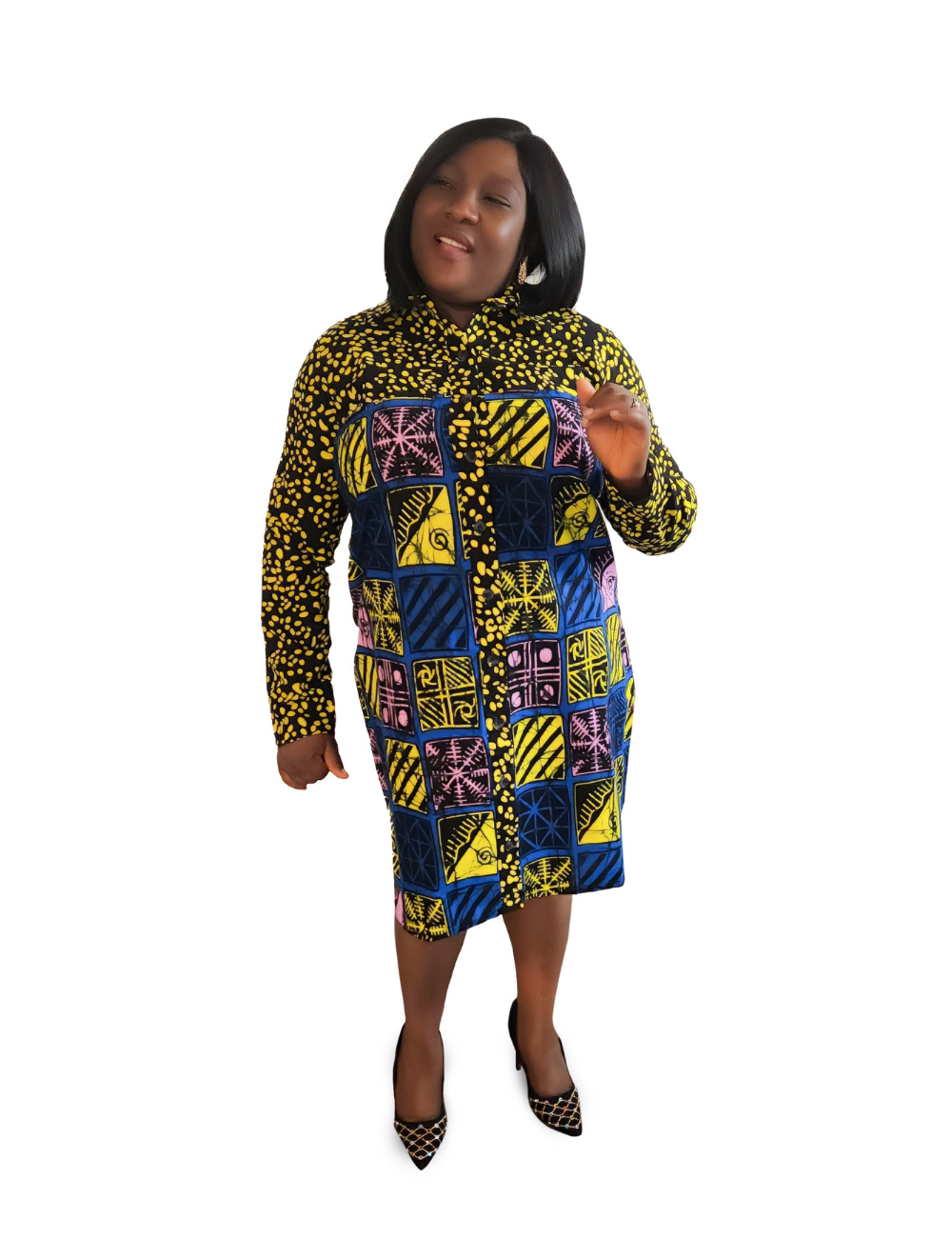 Bukky Ankara Shirt Dress