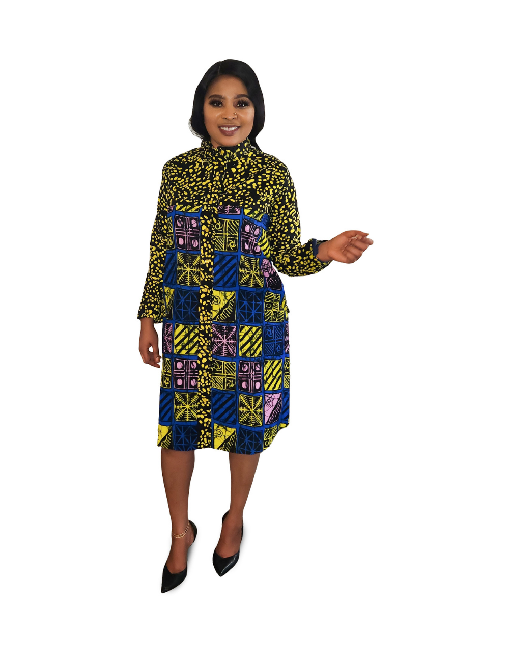 Bukky Ankara Shirt Dress