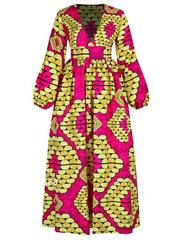 Silk Nina African Print Gown