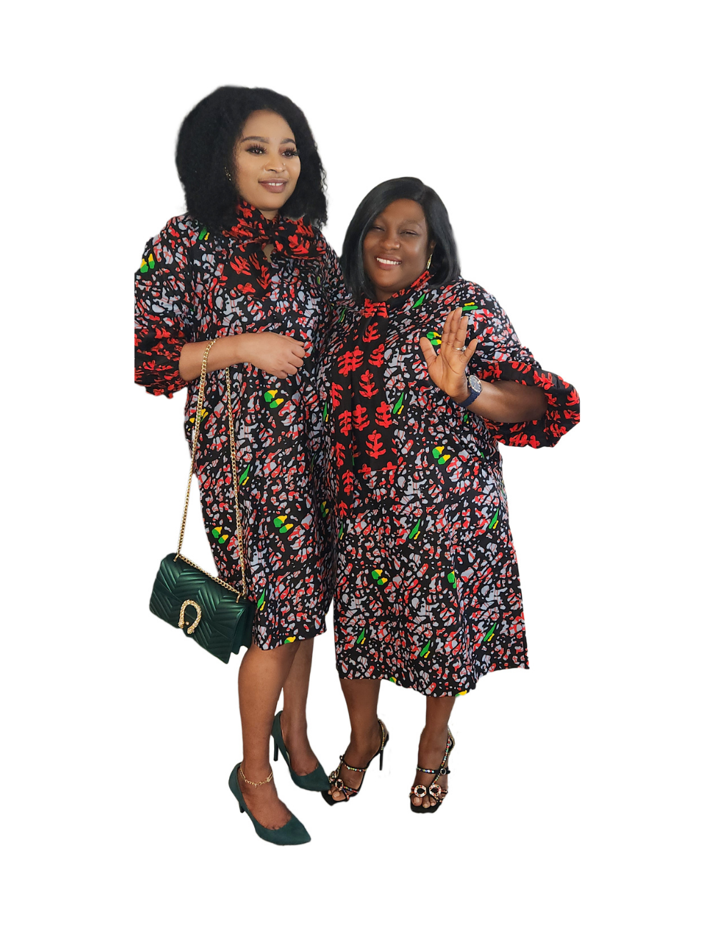 Tolu Puff Hand Ankara Free Dress